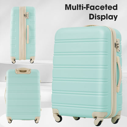 3 Piece Luggage Set Hardside Spinner Suitcase With Tsa Lock 20&quot; 24&quot; 28&quot;