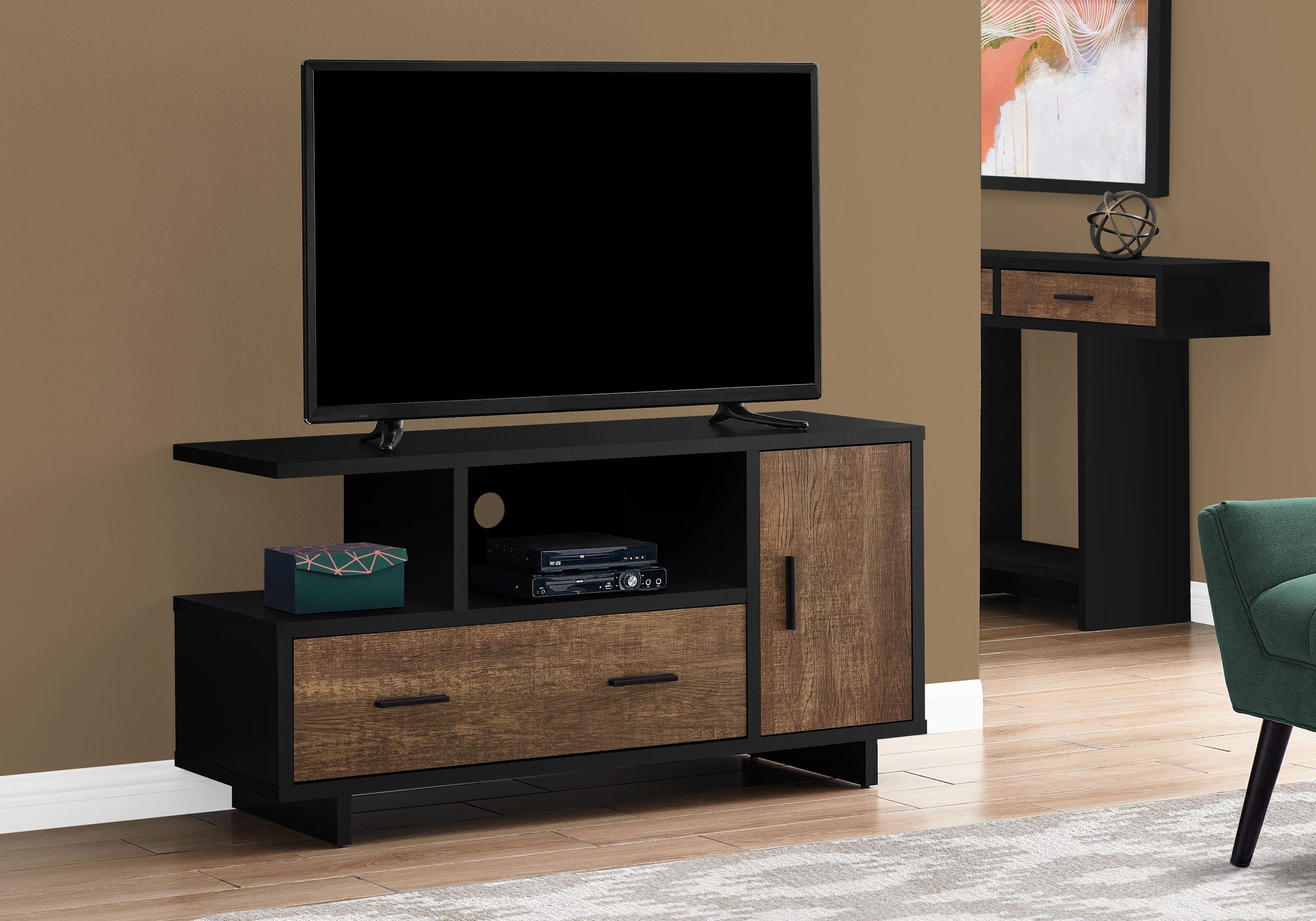 TV Stand, Console, Media Entertainment Center, Storage Cabinet, Drawers, Contemporary &amp; Modern