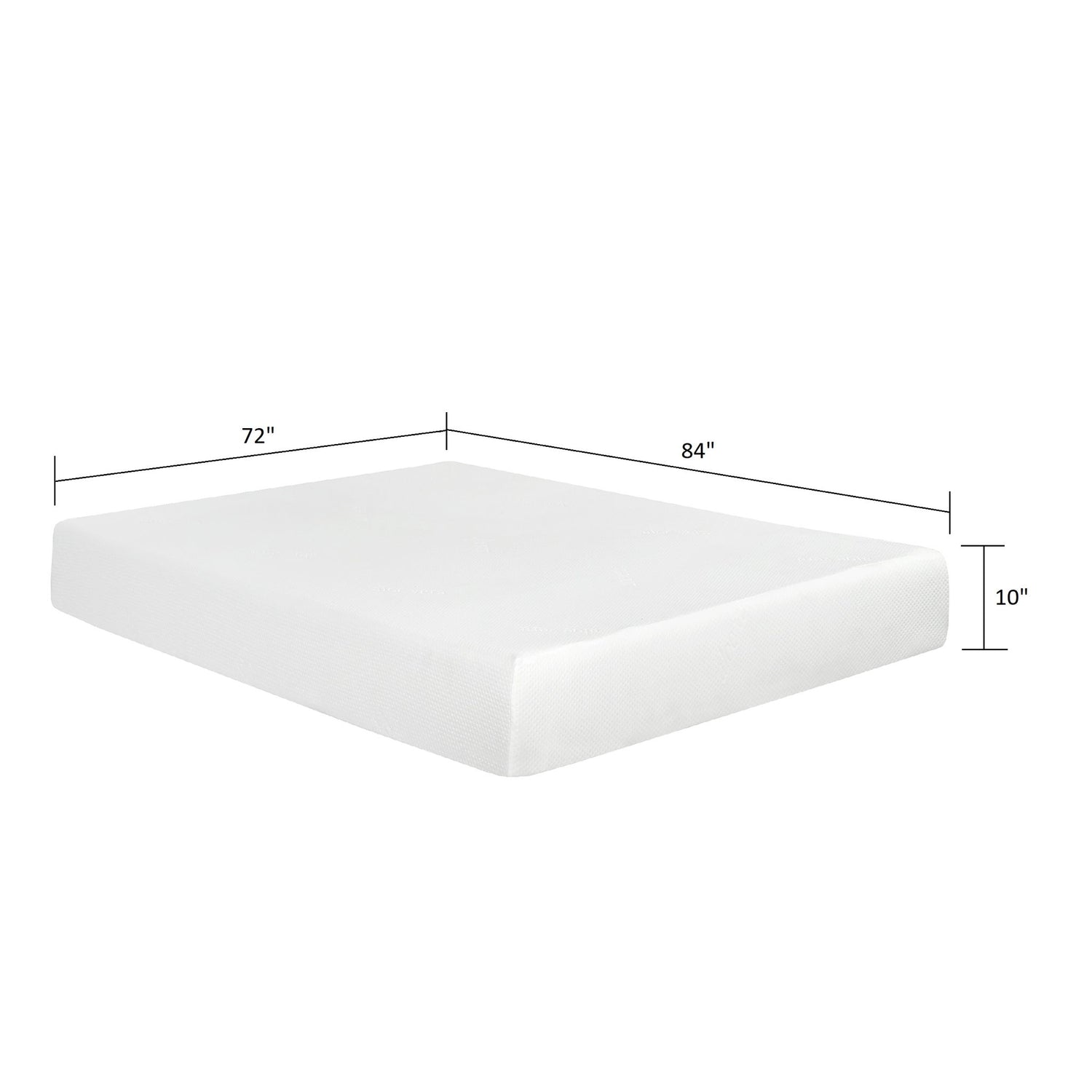 10&quot; Plush Gel Memory Foam Mattress Bed With Cooling Technology, Aloe Vera Cover
