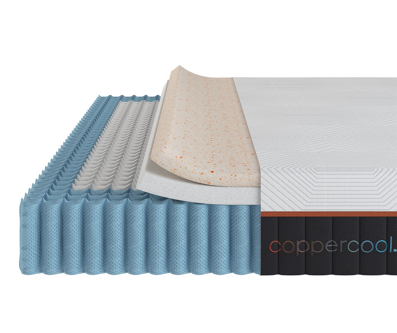 CopperCool 12&quot; Hybrid Memory Foam Mattress