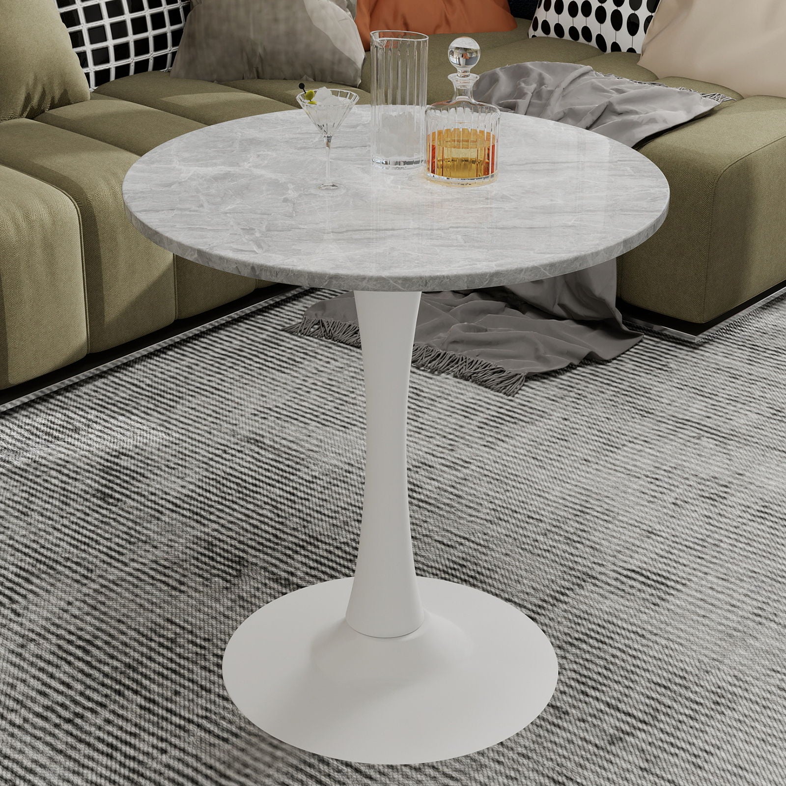 Coffee Table &amp; Round Top