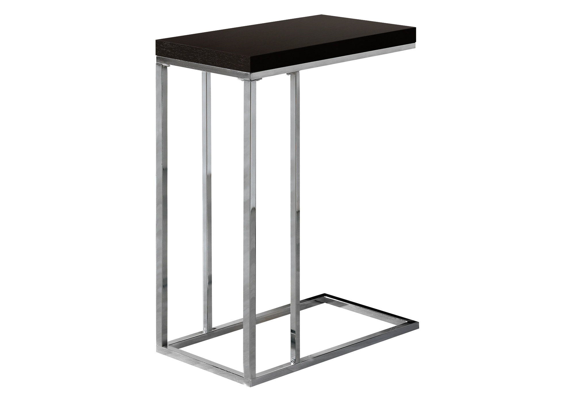 Accent Table, C - Shaped, Tempered Glass, Stylish Design Contemporary &amp; Modern
