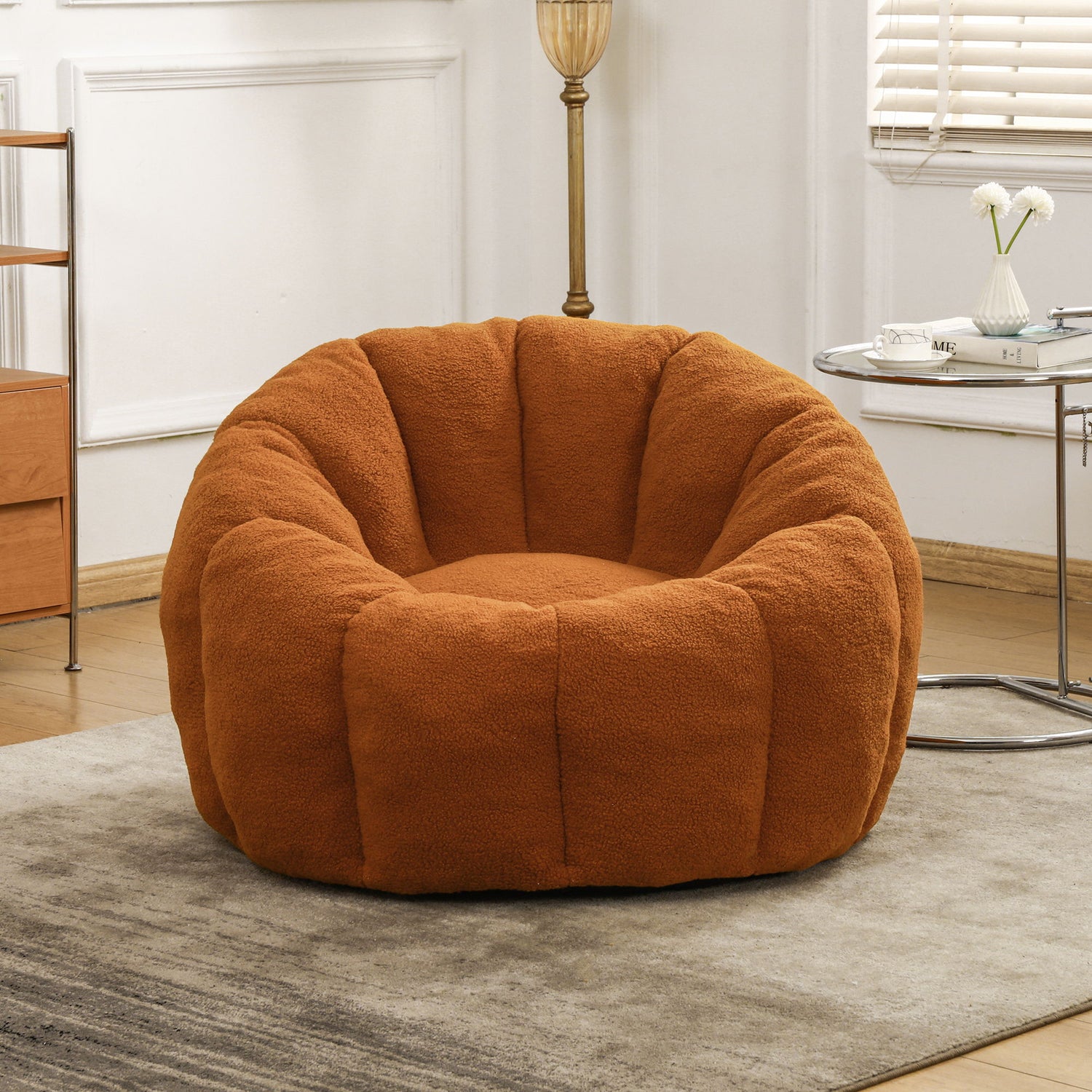 Bean Bag Chair, Lazy Sofa For Living Room - Orange