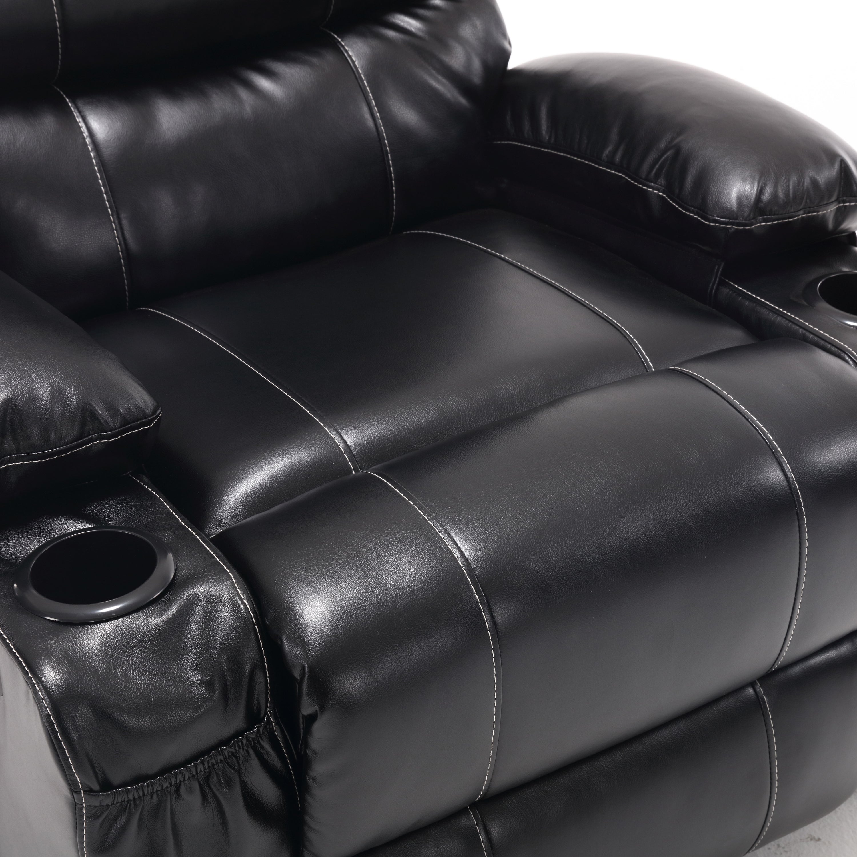 21&quot;seat width,large size Electric Power Lift Recliner Chair Sofa for Elderly, 8 point vibration Massage and lumber heat, Remote Control, Side Pockets and Cup Holders, cozy fabric, overstuffed arm pu