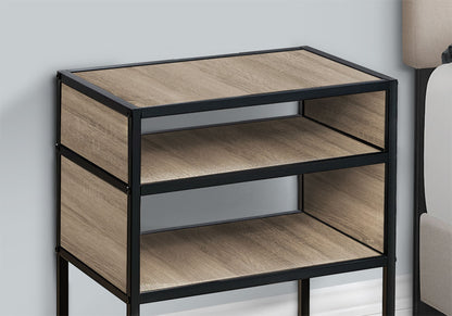 Accent Table, Side Modern - Taupe