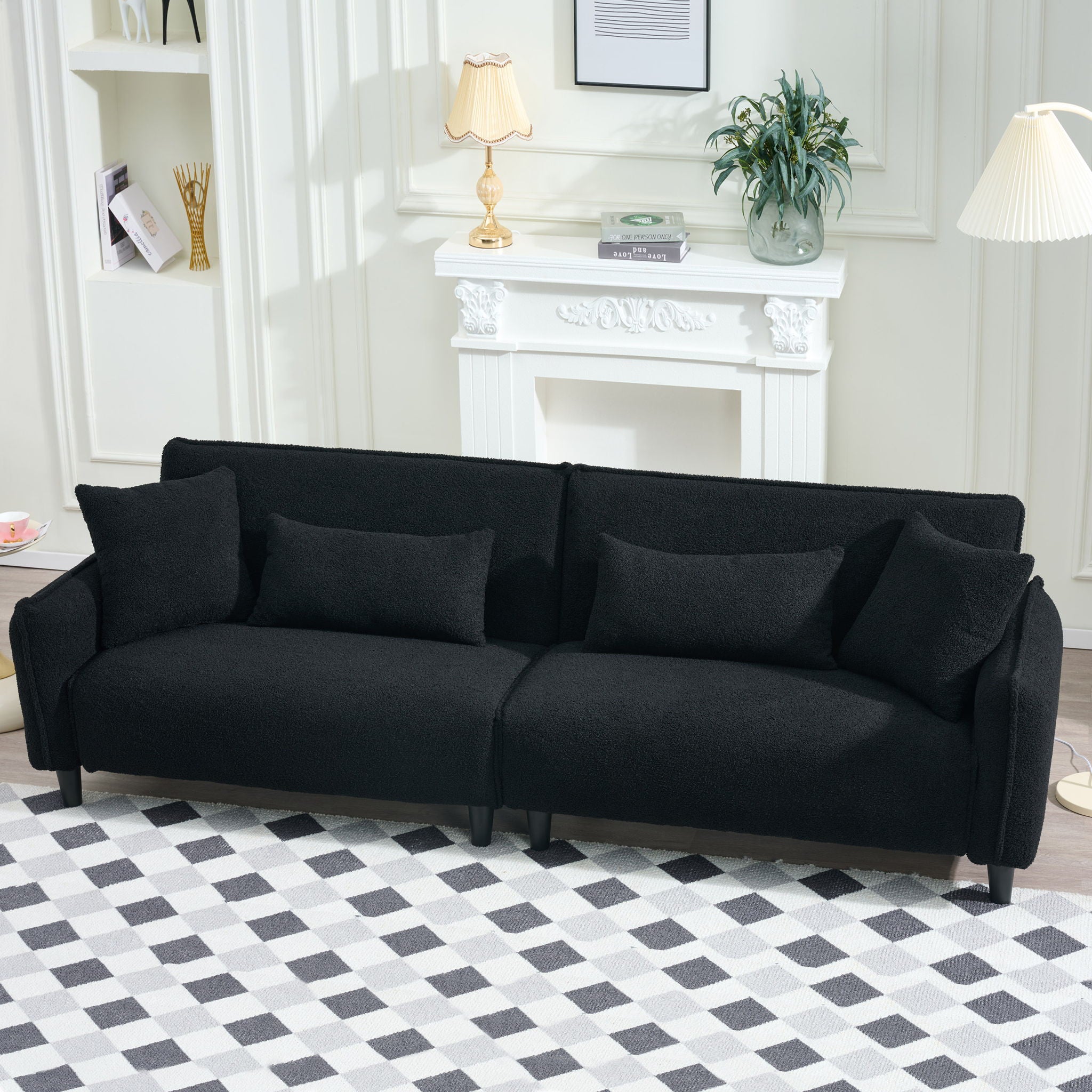 Teddy Velvet Sofa, Soft &amp; Comfortable