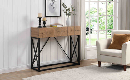 Luxury Industrial Table With 2 Drawers