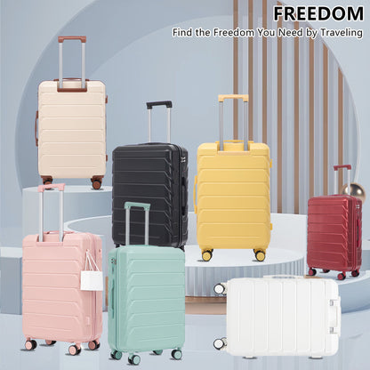 3 Pieces Set 20&quot; / 24&quot; / 28&quot; Spinner Wheel Luggage With Combination Lock
