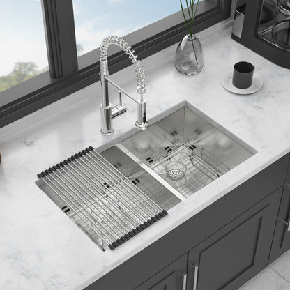 Modern Double Bowl Undermount Sink Design With 10&quot; Deep Basins
