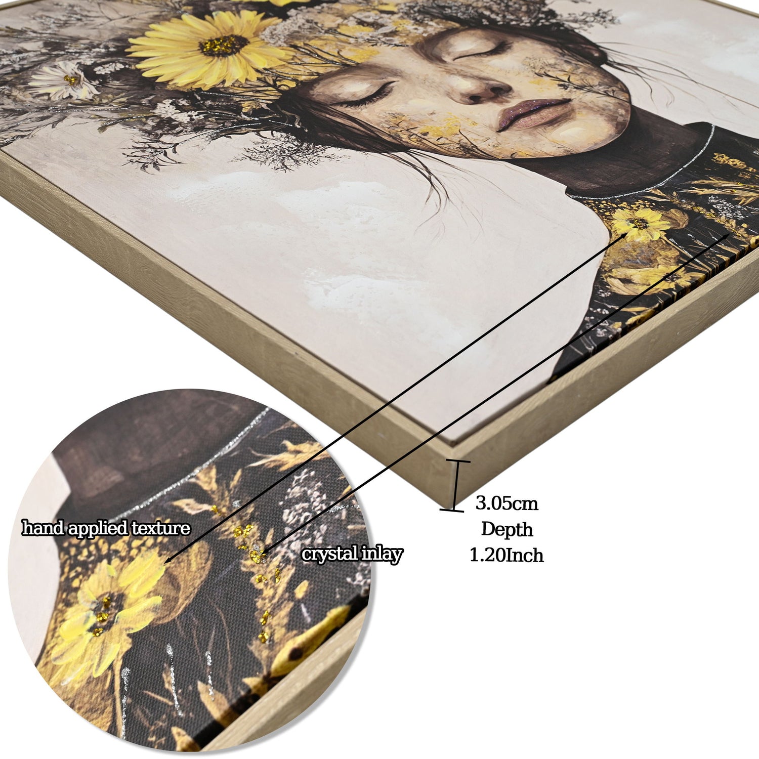 Beauty Posters Beauty Lady Wall Art Floral Canvas Artwork For Living Room - Ginger