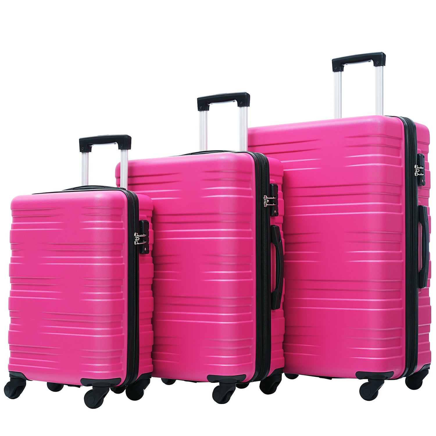Hardshell Luggage Sets 3 Pieces Spinner Suitcase With Tsa Lock Lightweight 20&quot; 24&quot; 28&quot;
