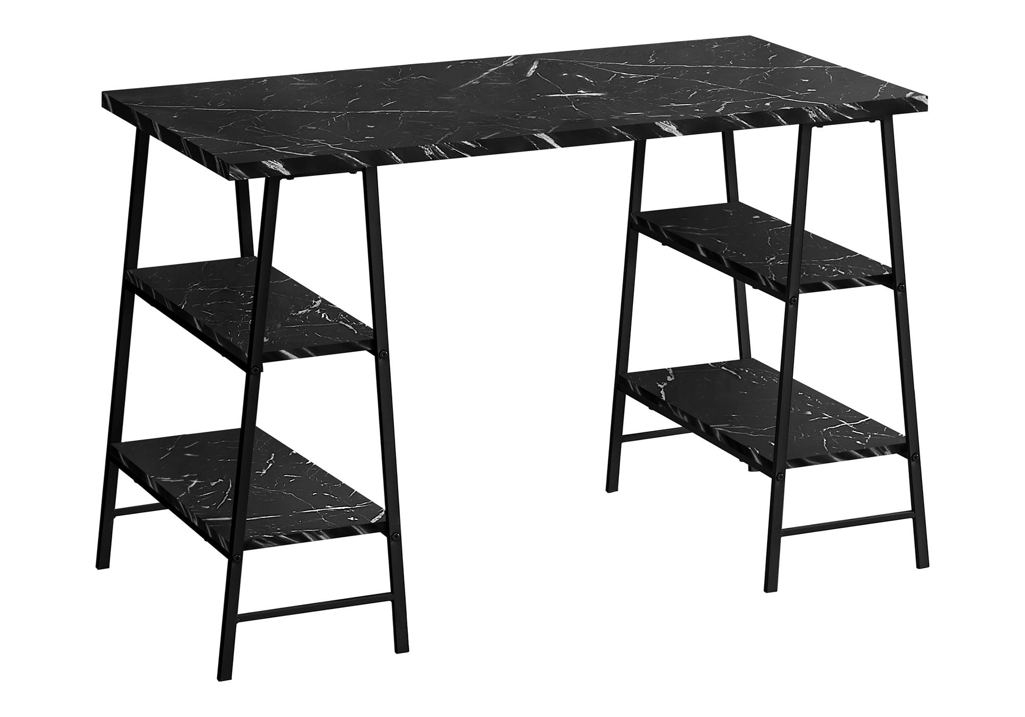 Computer Desk For Home Office, Laptop, Storage Shelves, Contemporary &amp; Modern