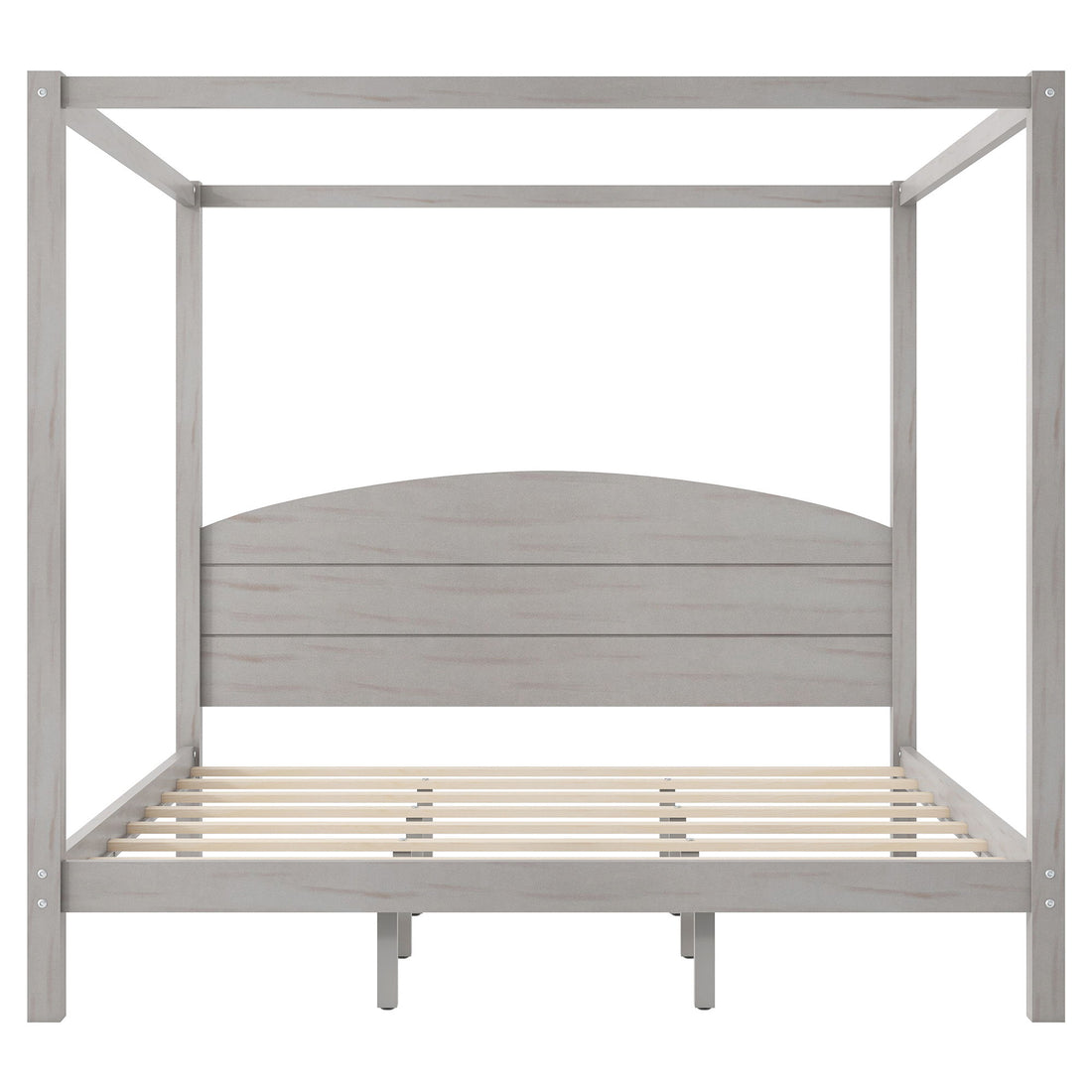 anopy Platform Bed With Headboard And Support Legs