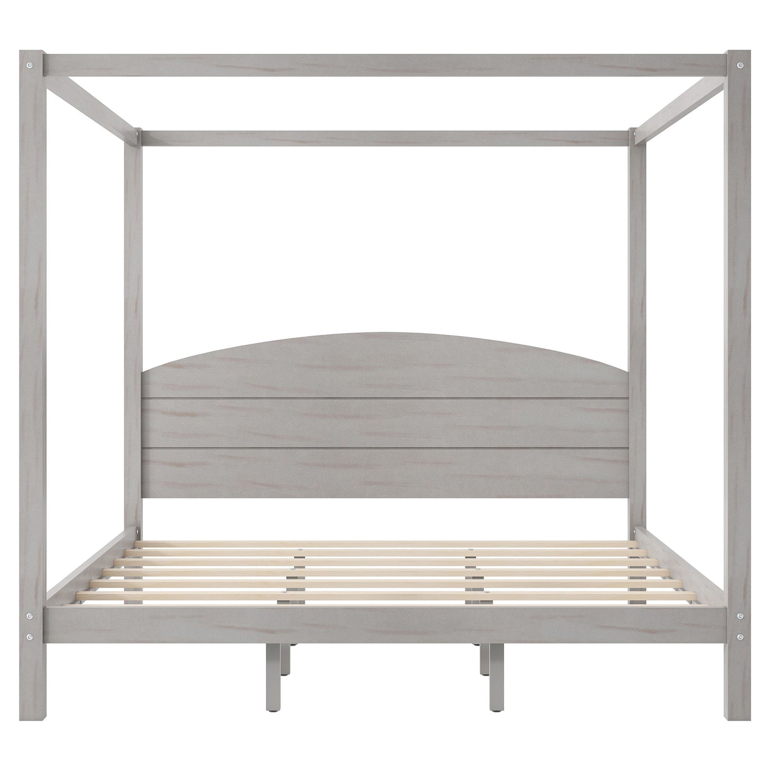 anopy Platform Bed With Headboard And Support Legs