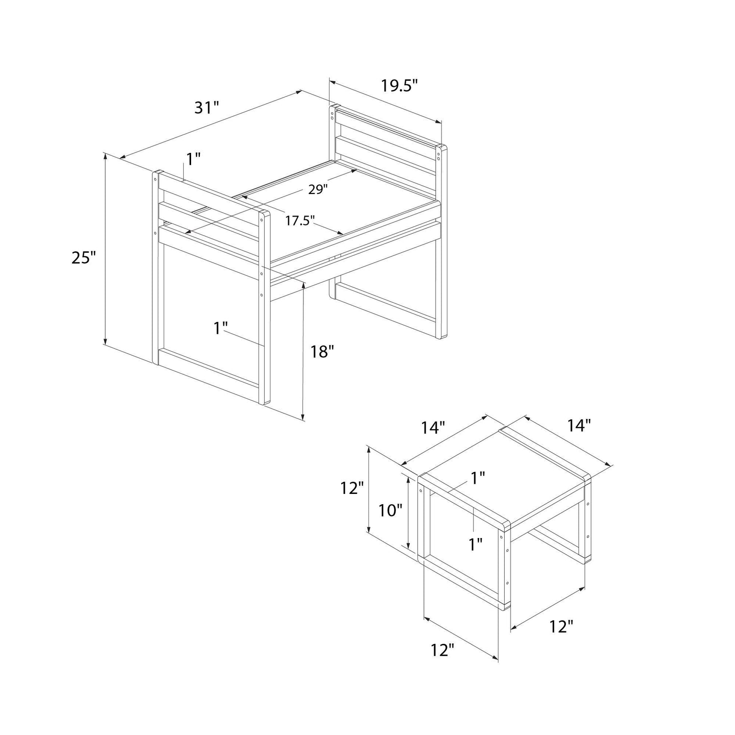 Signy - 3 Piece Activity Table Set - Pink / White
