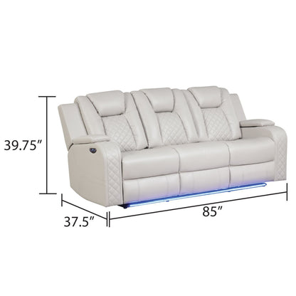 Benz - LED &amp; Power Reclining Sofa