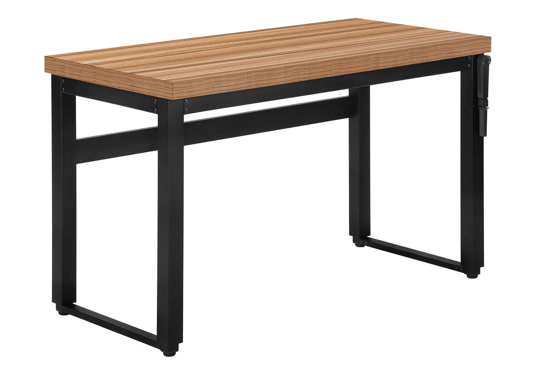 Computer Desk, Home Office, Standing, Adjustable, Laptop, Contemporary &amp; Modern - Brown