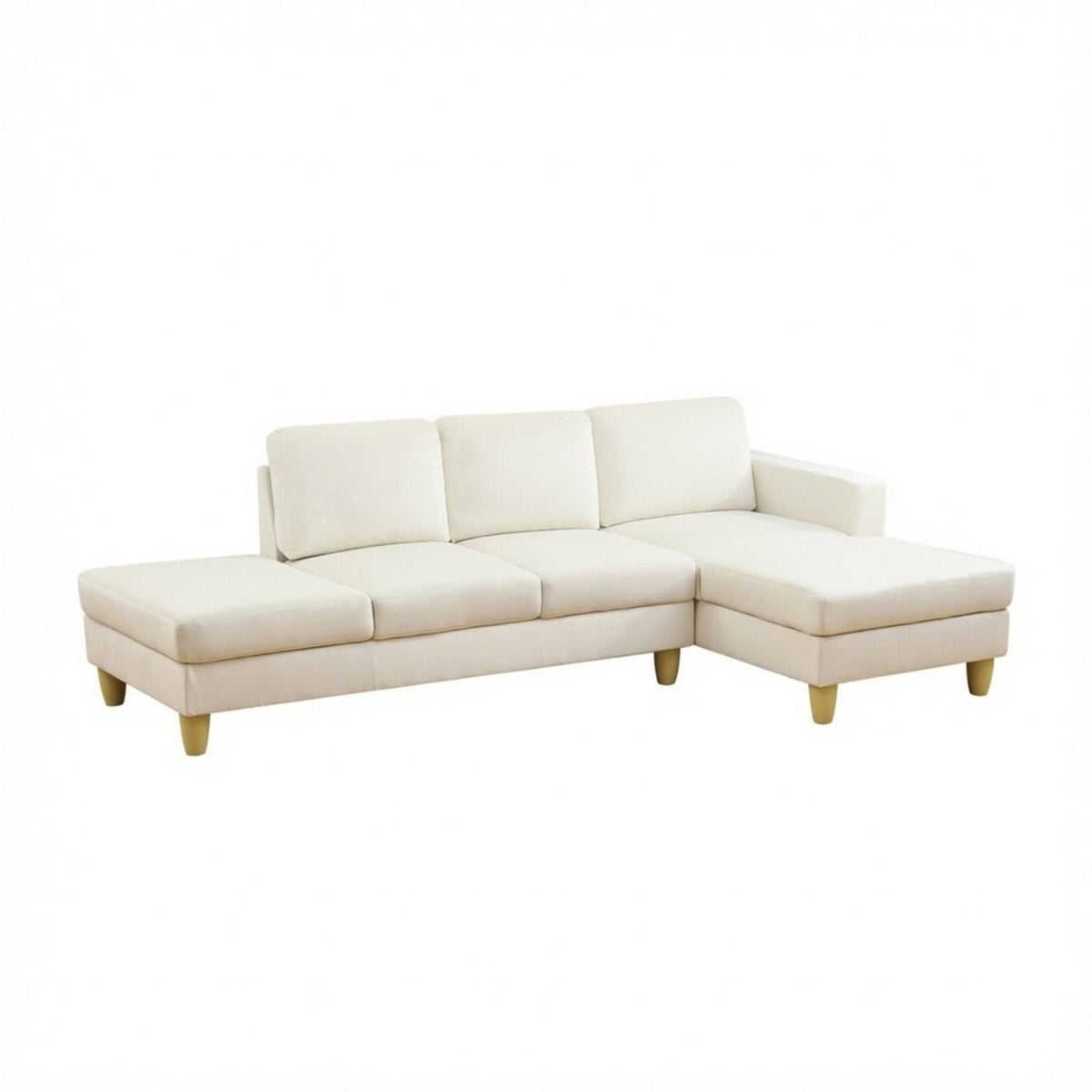L - Shaped Sectional Sofa With Chaise &amp; Ottoman