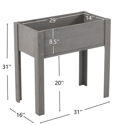 Raised Garden Bed With Legs, Elevated Planter Box For Outdoor Plants