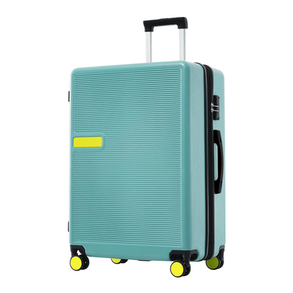Contrast Color Hardshell Luggage 24&quot; Expandable Spinner Suitcase With Tsa Lock Lightweight