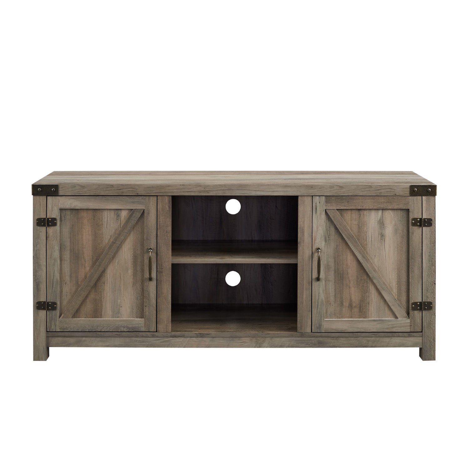 Farmhouse Barn Door TV Stand For TVs Up To 65&quot;