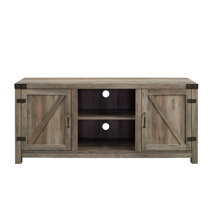 Farmhouse Barn Door TV Stand For TVs Up To 65&quot;