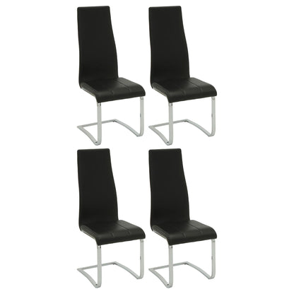 High Back Side Chairs Dining Chairs With Padded Upholstery (Set of 4)