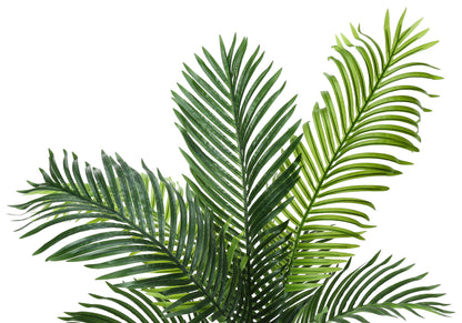 47&quot; Tall, Artificial Plant, Palm Tree, Indoor, Faux, Fake, Floor, Greenery, Potted, Real Touch, Decorative - Green / Black