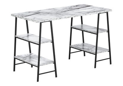Computer Desk For Home Office, Laptop, Storage Shelves, Contemporary &amp; Modern