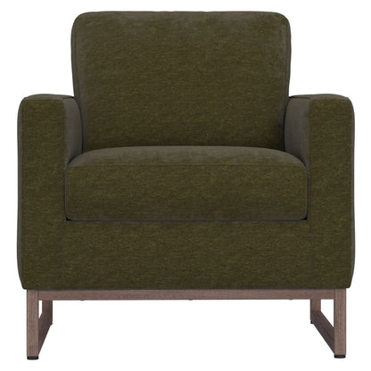 Accent Chair With Track Arm Design