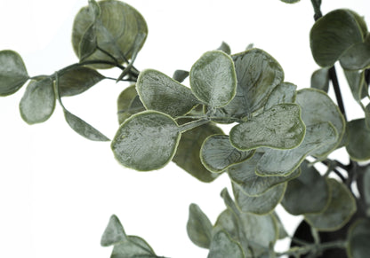 35&quot; Tall, Artificial Plant, Eucalyptus Tree, Indoor, Faux, Fake, Floor, Greenery, Potted, Decorative - Green / Black