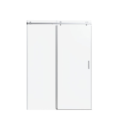 Frameless Single Sliding Shower Door, Sgcc Tempered Glass, Reversible