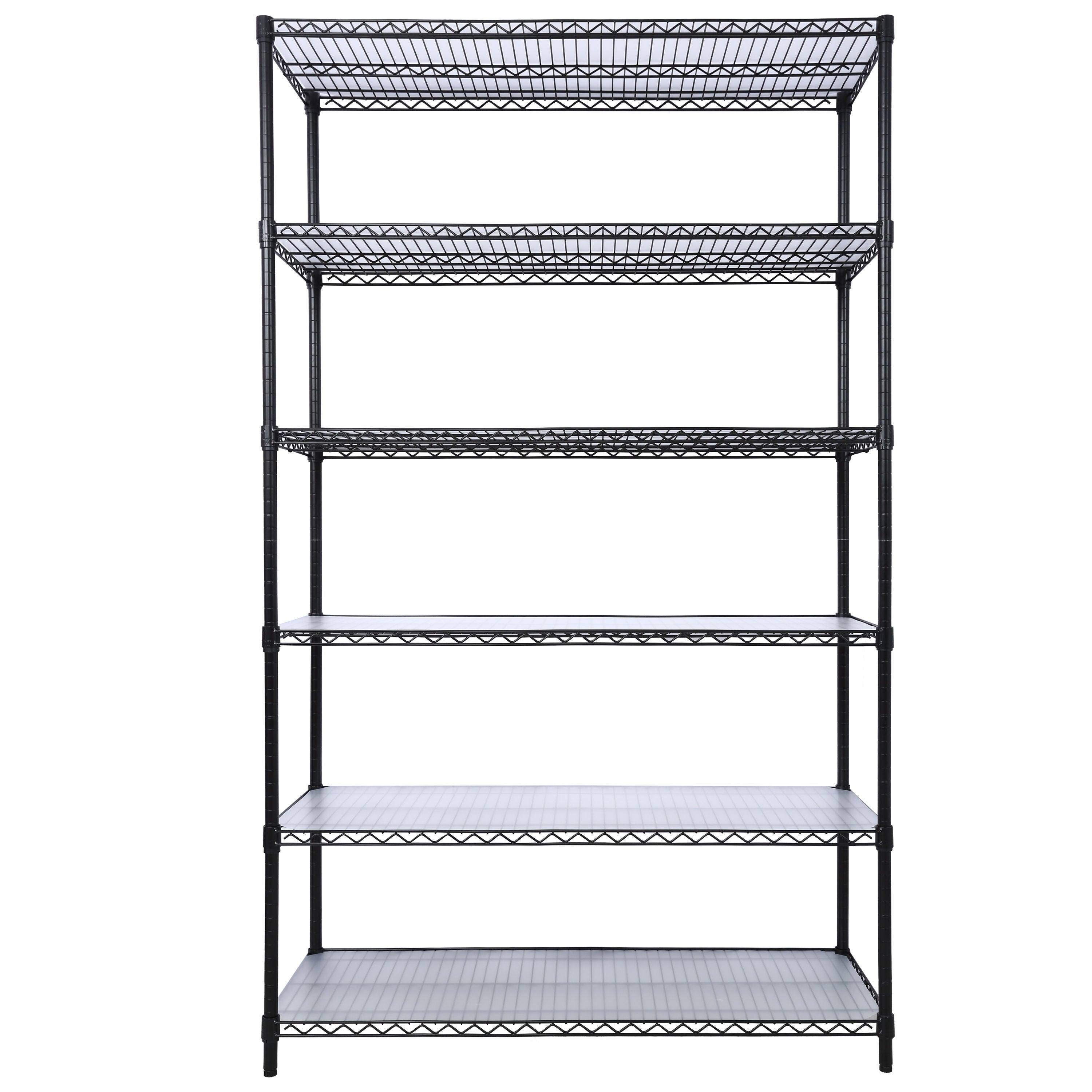 6 Tier 6000Lbs Capacity Nsf Metal Shelf Wire Shelving Unit, Heavy Duty Adjustable Storage Rack With Wheels &amp; Shelf Liners For Commercial Grade Utility Steel Storage Rack