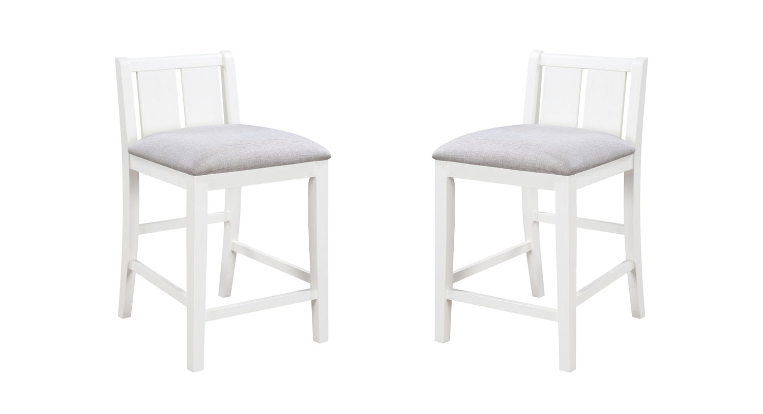 Graham - 3 Piece Small Space Counter Height Dining Table With Shelves And 2 Chairs (Set of 3)
