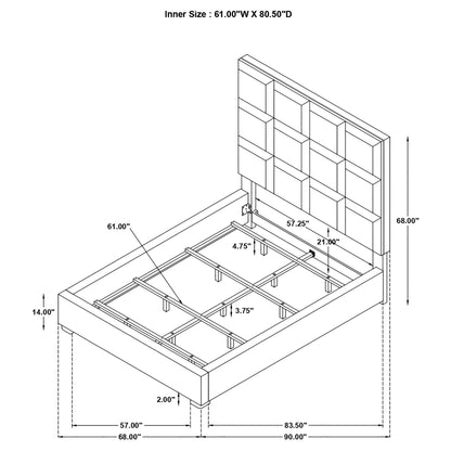 Frances - Panel Bed