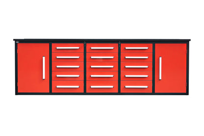 Storage Cabinet With Work Bench (15 Drawers And 2 Cabinets)