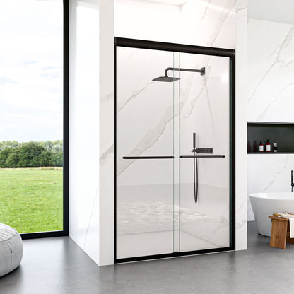 Modern Semi Frameless Double Sliding Shower Door
