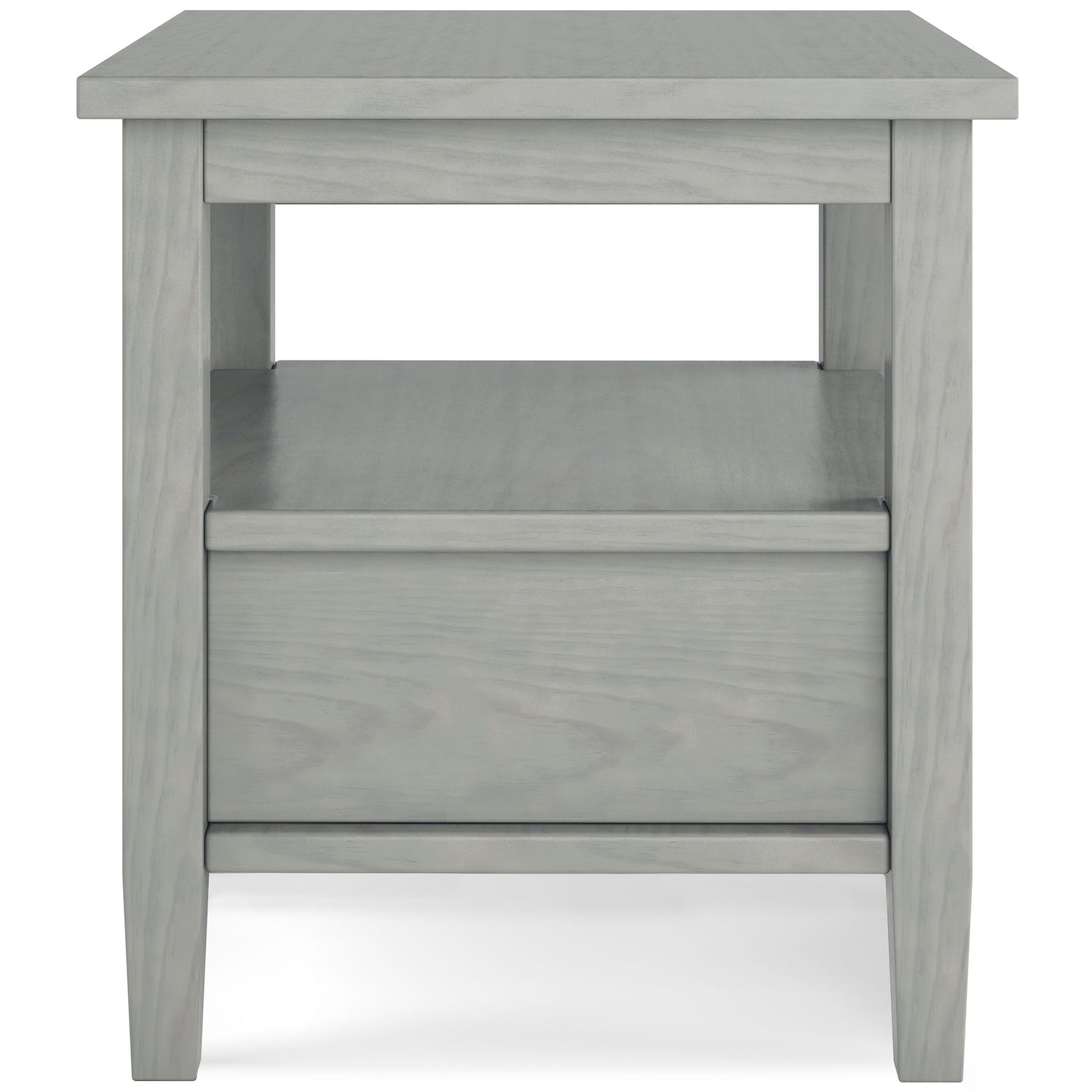 Warm Shaker - End Table - Fog Gray