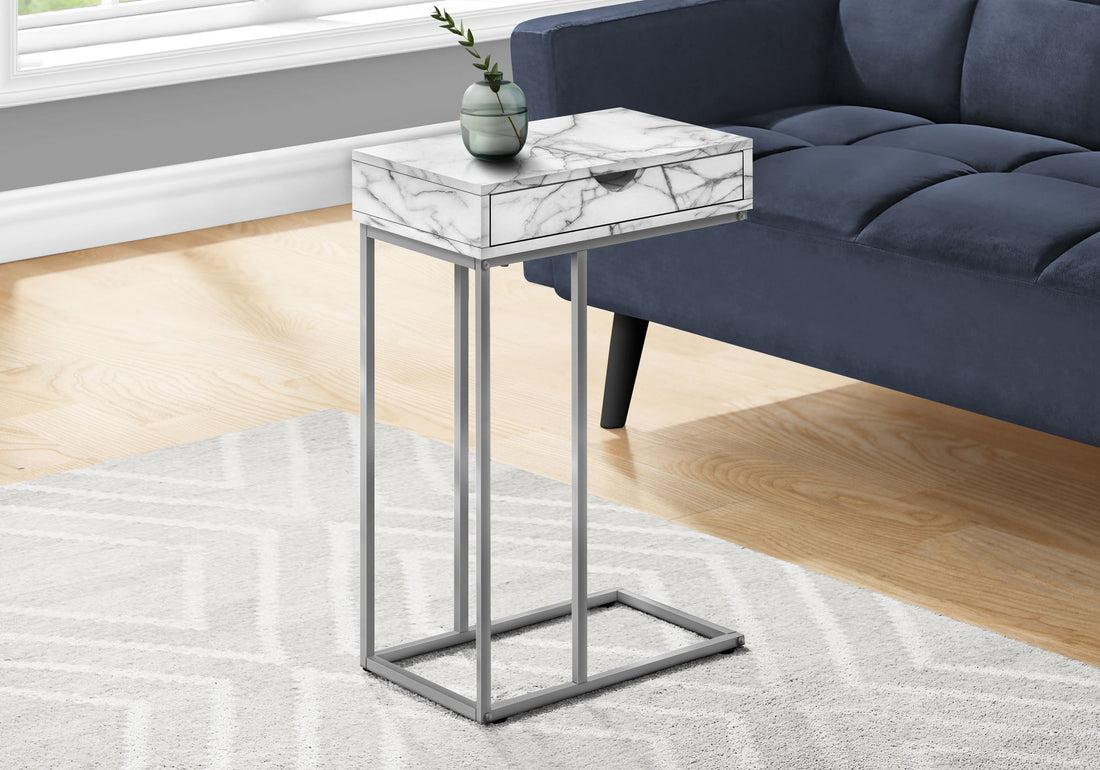 Accent Table, C - Shaped Contemporary &amp; Modern Design
