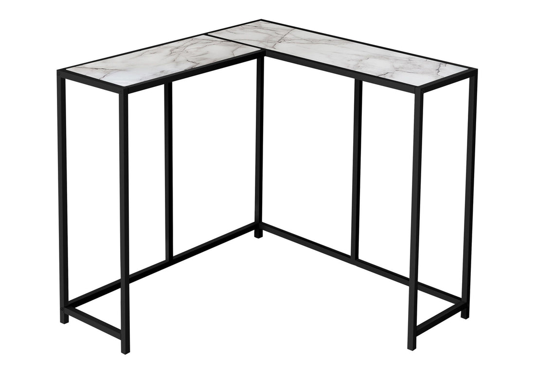Corner Accent Console Table For Entryway - White