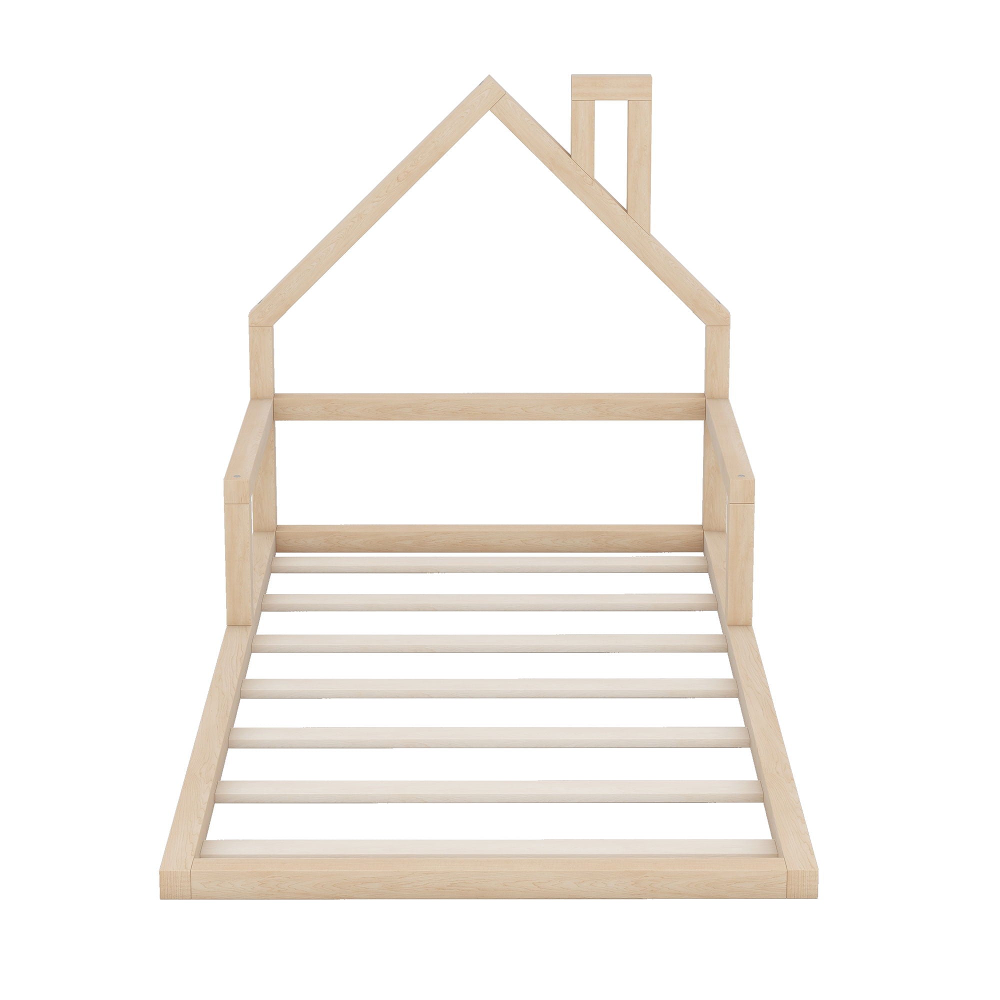 Floor Bed With House Shaped Headboard