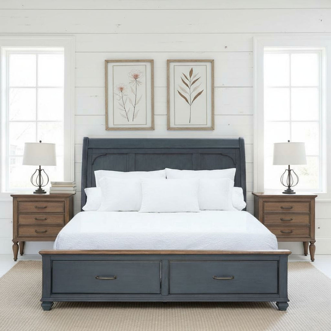 Sleigh Bed &amp; USB Ports