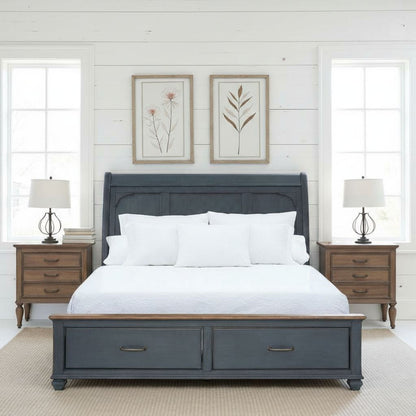 Sleigh Bed &amp; USB Ports