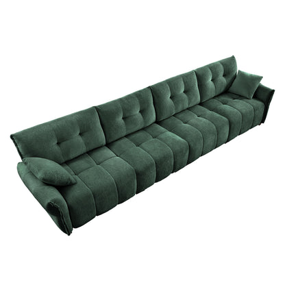 Modern Sofa &amp; Pillows, Textured Cover, High Rebound Cushions