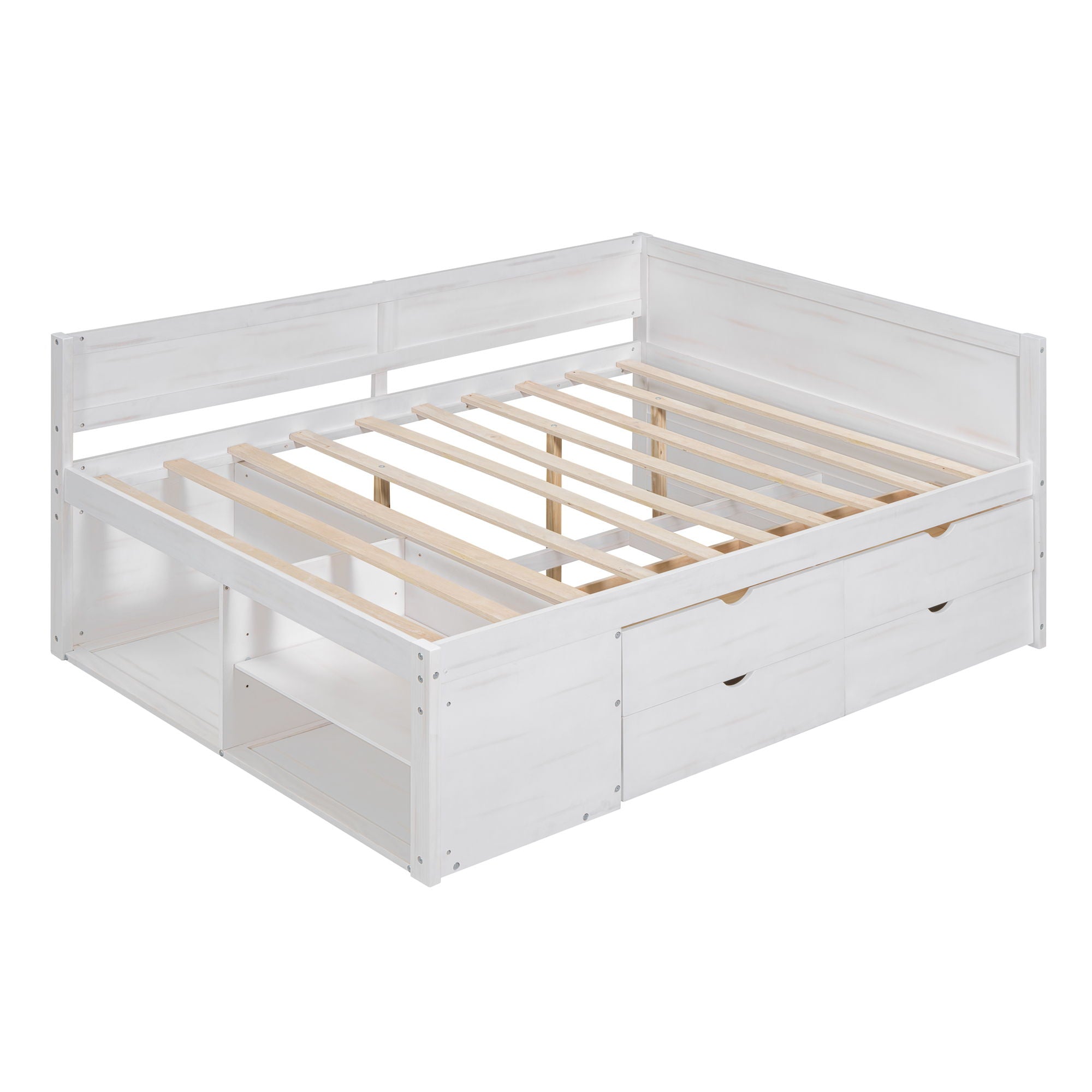 Daybed With Drawers And Shelves