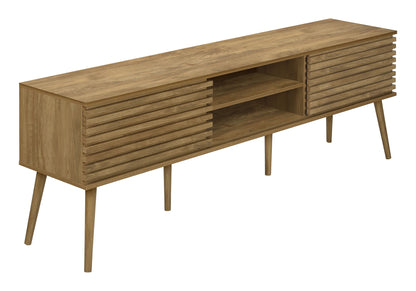 TV Stand, 72 Inch, Media Entertainment Center, Storage Cabinet, Console, Storage Shelves, Contemporary &amp; Modern - Walnut