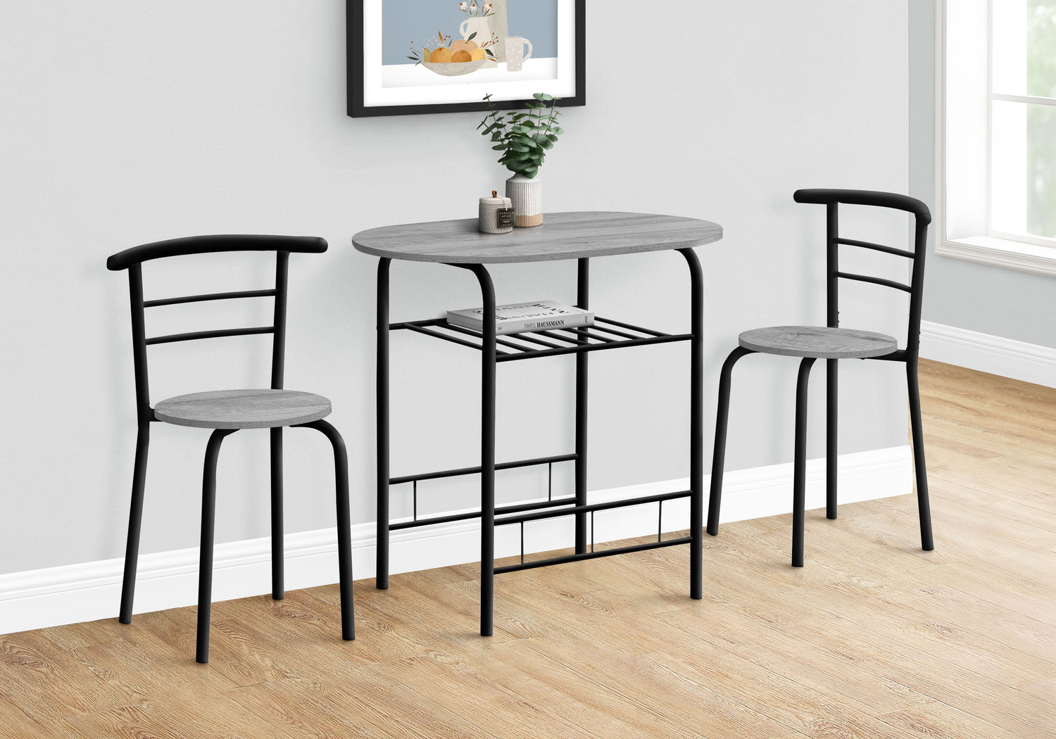 3 Pieces Dining Table Set, Small, Contemporary &amp; Modern
