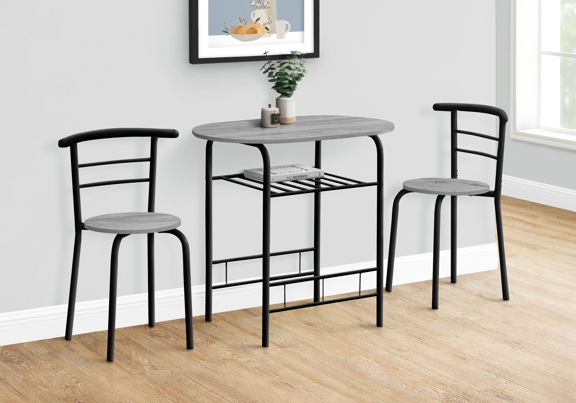 3 Pieces Dining Table Set, Small, Contemporary &amp; Modern