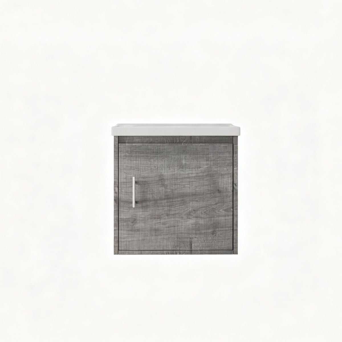 Floating Bathroom Vanity Combo, Wall Mounted Cabinet With Sink &amp; Soft Close Doors For Small Bathrooms