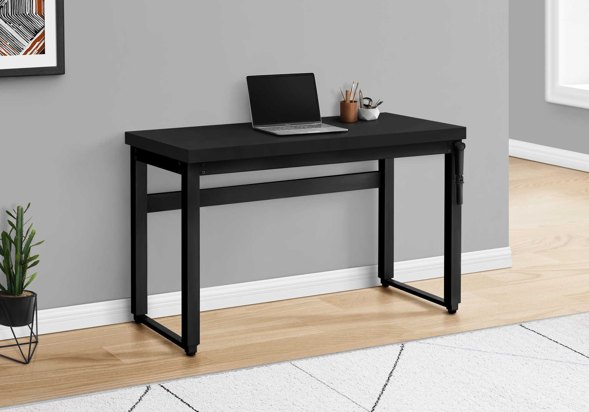 Computer Desk, Home Office, Standing, Adjustable, Laptop, Contemporary &amp; Modern